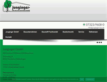 Tablet Screenshot of junginger-bau.de